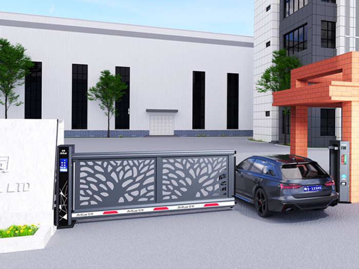 某企業(yè)采用 “安快” 電動(dòng)懸浮門(mén)效果圖